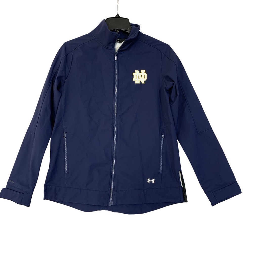 Under Armour Women's S Notre Dame Softshell Jacket Navy Blue ColdGear Storm
